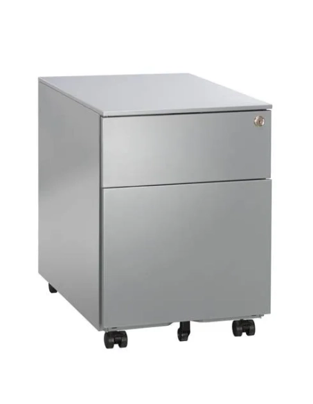 Cajonera metalica con ruedas JMB 2 cajones aluminio