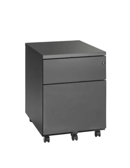 Cajonera metalica con ruedas JMB 2 cajones antracita