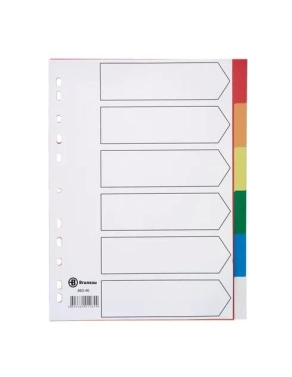 Juego separadores 6 colores PP A4 jmb