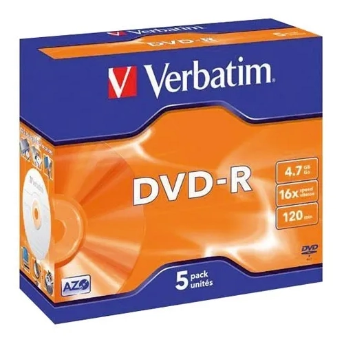 Pack 10 dvd-r verbatim imprimable 16x