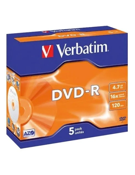 Pack 10 dvd-r verbatim imprimable 16x