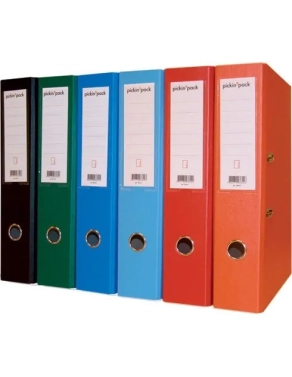 Archivador forrado exterior polipropileno A4 ancho verde