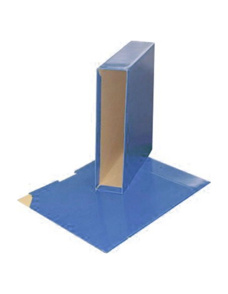 Cajetin para archivador A4 ancho azul