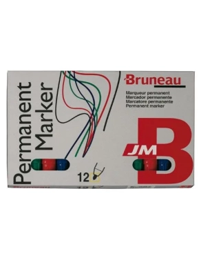 Surtido de 10 marcadores permanentes Bruneau metal