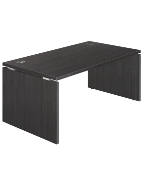 Mesa Shiny patas madera 160x90 negra