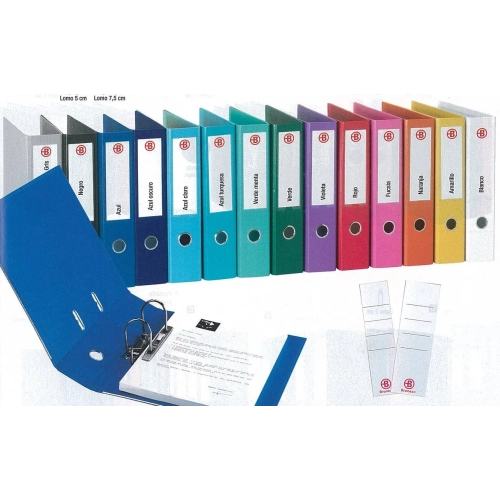 Archivador ancho forrado polipropileno A4 azul