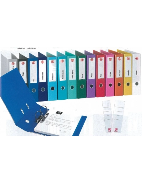 Archivador ancho forrado polipropileno A4 azul