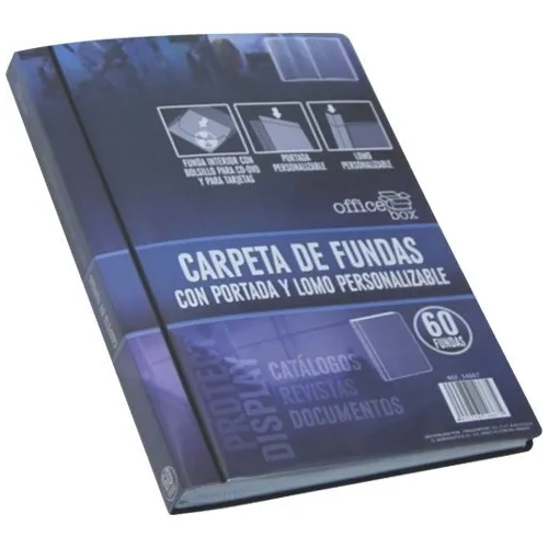 Carpetas 20 fundas personalizables negro