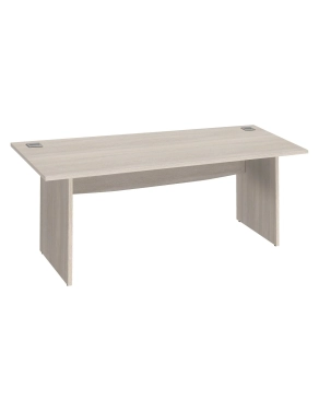 Mesa oficina patas madera  80cm roble gris Excellens
