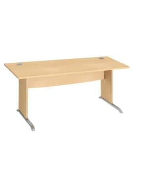 Mesa oficina patas madera en L 180cm haya Excellens