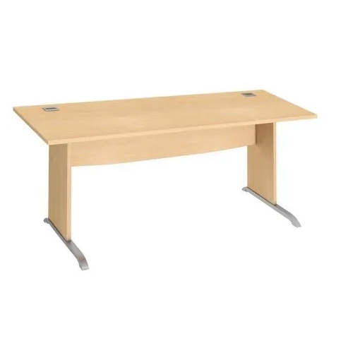 Mesa oficina patas madera en L 180cm haya Excellens