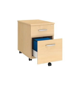 Cajonera con ruedas 2 cajones  excellens haya
