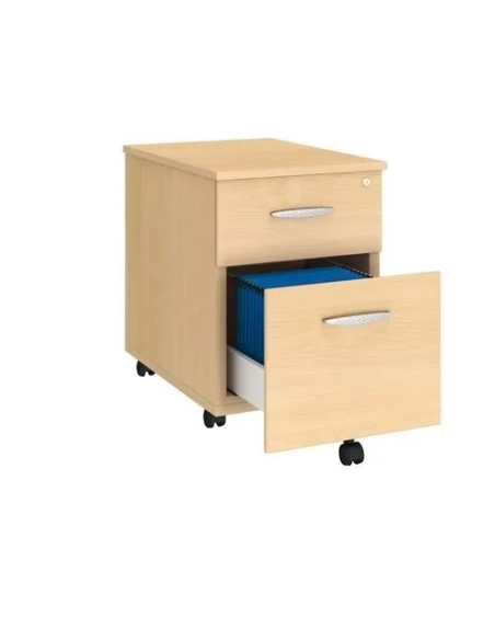 Cajonera con ruedas 2 cajones  excellens haya