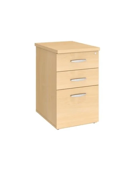 Cajonera oficina 3 cajones altura Mesa fondo 60 haya
