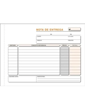 Talonario entrega 210x150 duplicado apaisado