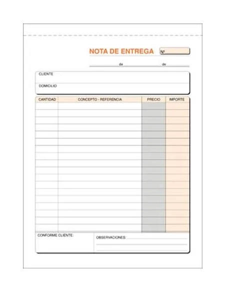 Talonario entrega 150x210 triplicado