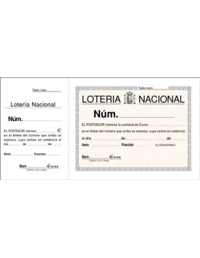 Talonario loteria 210x105