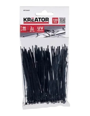 100 bridas plasticas negro 2.5x90