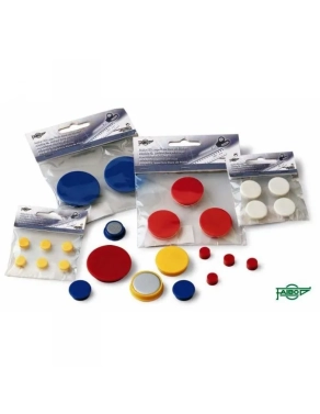 Blister de 6 Imanes Redondos 10 mm Rojo