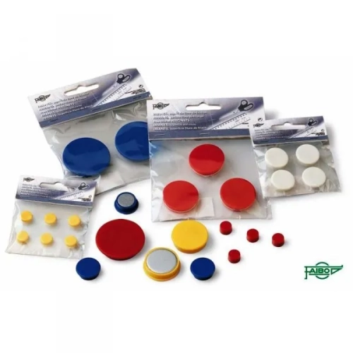 Blister de 6 Imanes Redondos 10 mm Rojo