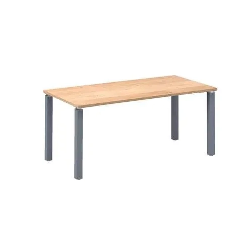 Mesa recta 160 roble 4 patas antracita Eden