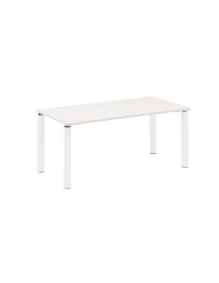 Mesa recta 160 blanca 4 patas blanca Eden