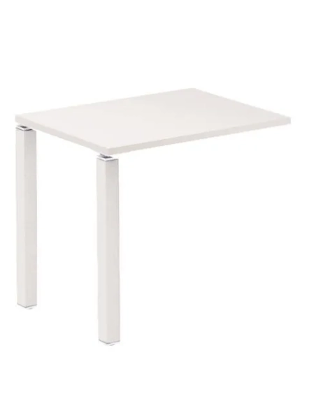Extension mesa blanca patas blanca 80x60 Eden