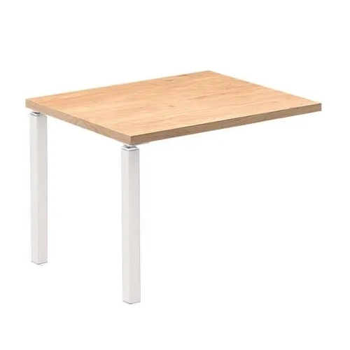 Extension mesa roble patas blancas 100x60 Eden