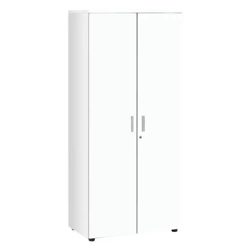 Armario alto 180x80 blanco cuerpo antracita Eden