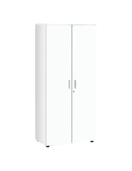 Armario alto 180x80 blanco cuerpo antracita Eden