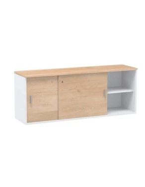 Armario arcon 72x160 roble cuerpo blanco Eden
