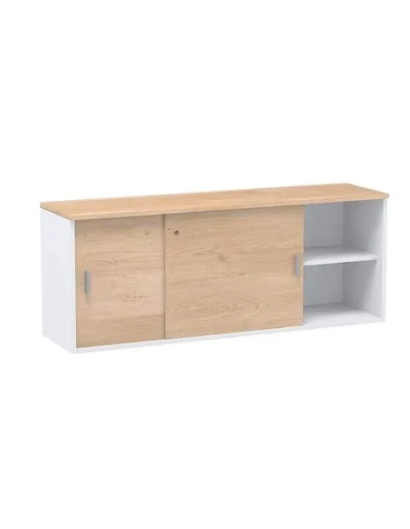 Armario arcon 72x160 roble cuerpo blanco Eden
