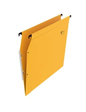 Carpeta colgantes A4 visor lateral color amarilla