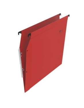 Carpeta colgantes A4 visor lateral color roja