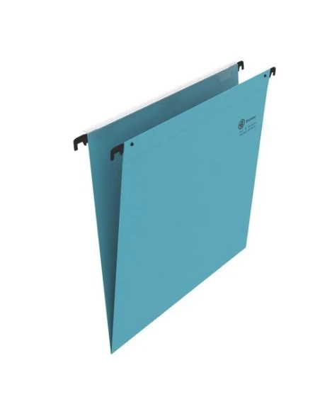 Carpeta colgantes A4 visor superior color azul