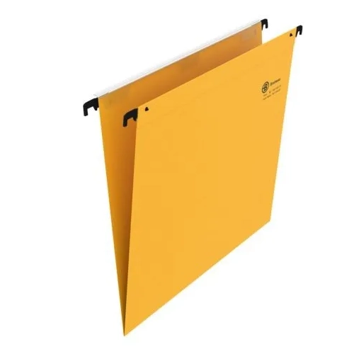 Carpeta colgantes A4 visor superior color amarilla