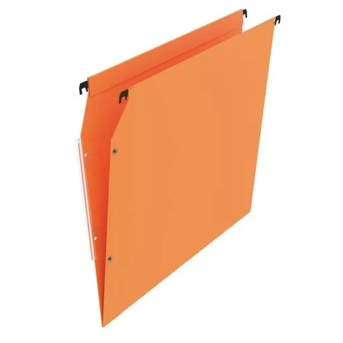 Carpeta colgantes A4 visor lateral color naranja