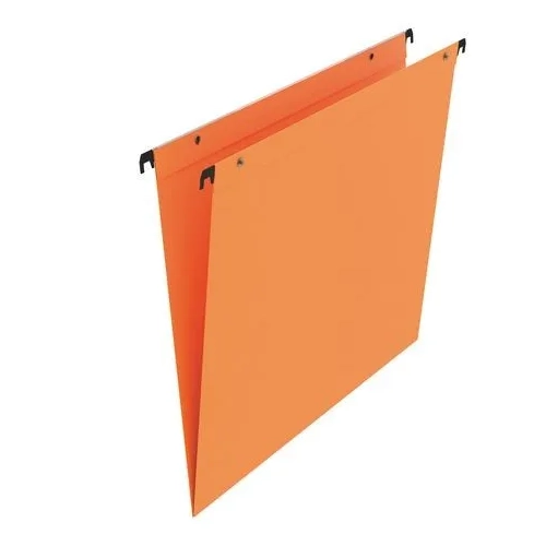 Carpeta colgantes A4 visor superior color naranja