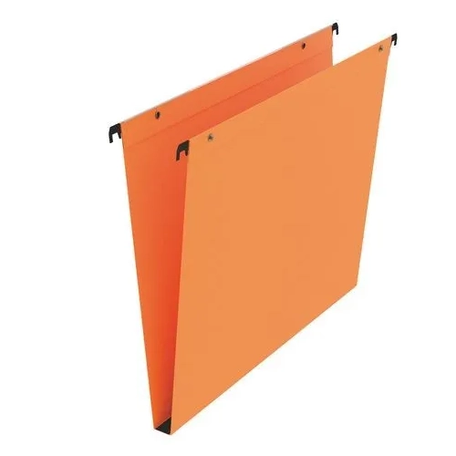 Carpeta colgante A4 visor superior lomo de 15 mm naranja