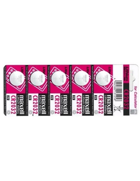 Pack 5 pilas maxell cr2032