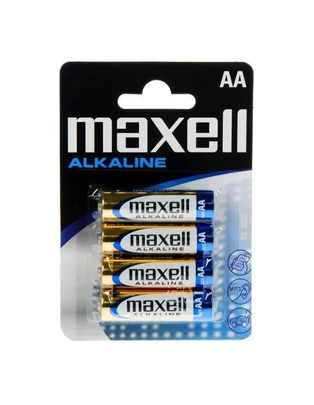 Pack 4 pilas alcalinas maxell LR6