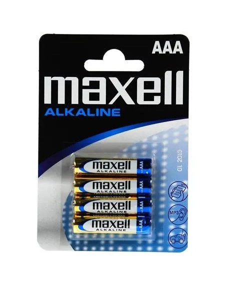 Pack 4 pilas alcalinas maxell LR 03