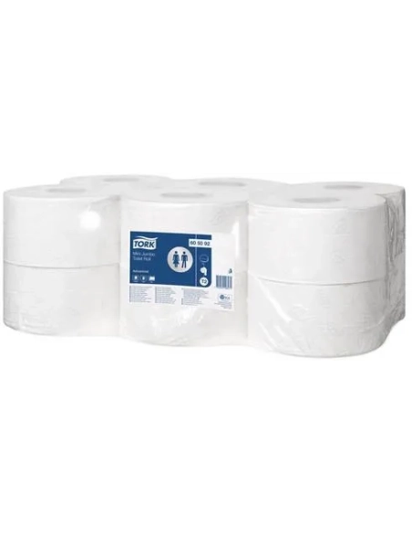 12 rollos papel higienico Tork mini 150m 092