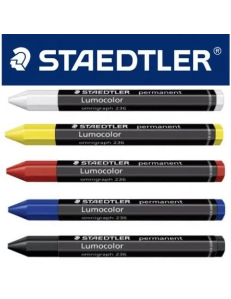 Caja 12 ceras lumocolor omnigraph 236 rojo