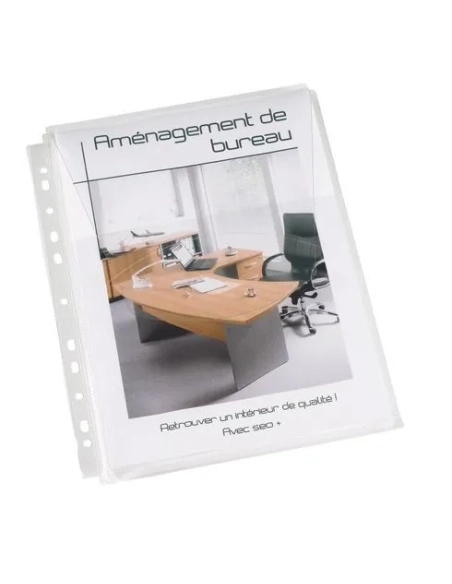 Bolsa 10 fundas PP multitaladro solapa superior