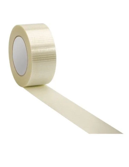 Cinta reforzada cruzado transparente50mmx50m