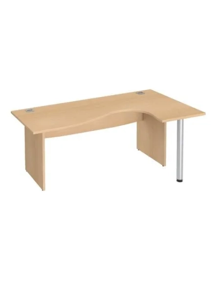 Mesa oficina ala derecha 180 haya patas madera