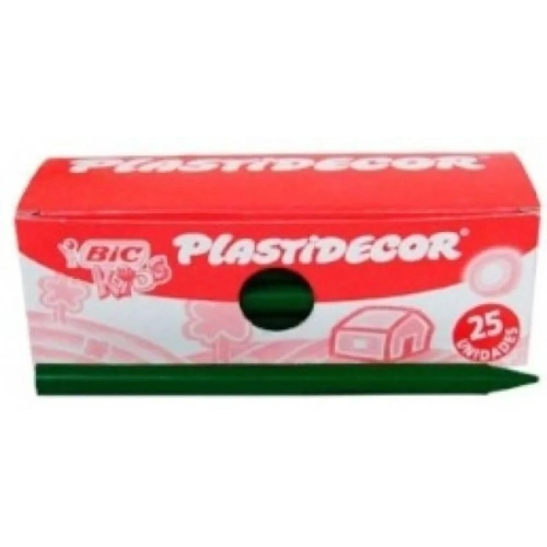 Ceras Plastidecor Bic Kids  color verde oscuro