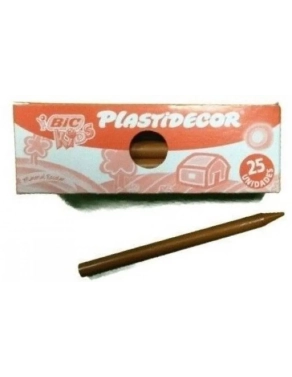 Ceras Plastidecor Bic Kids  color marrón