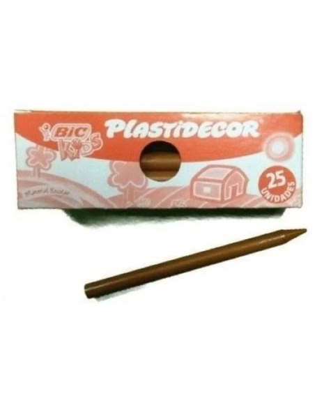 Ceras Plastidecor Bic Kids  color marrón